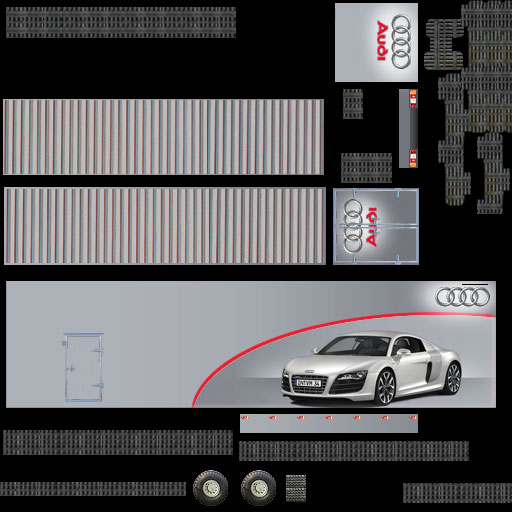 Textur Anhänger Team Audi